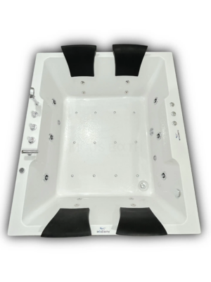 Welltrack Jacuzzii Tub ( 6 Feetx5 Feetx2 Feet ) with Hydro and Jacuzzi Massage jets, Bubble massage, Back Massage, RGB
