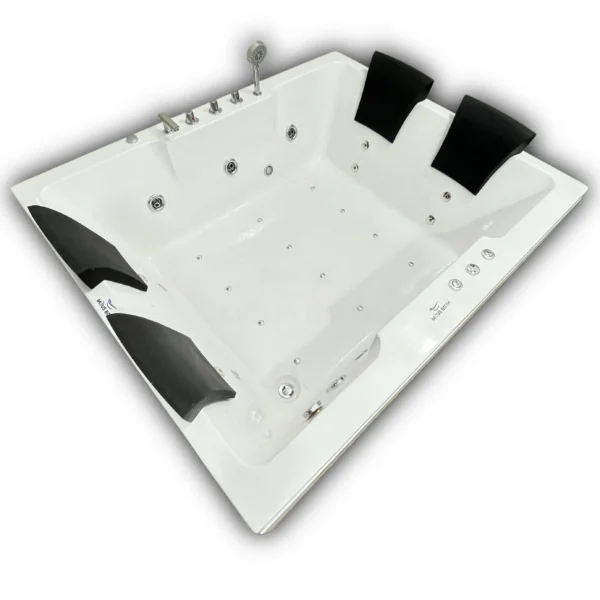Welltrack Jacuzzii Tub ( 6 Feetx5 Feetx2 Feet ) with Hydro and Jacuzzi Massage jets, Bubble massage, Back Massage, RGB