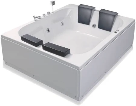 Welltrack Jacuzzii Tub ( 6 Feetx5 Feetx2 Feet ) with Hydro and Jacuzzi Massage jets, Bubble massage, Back Massage, RGB